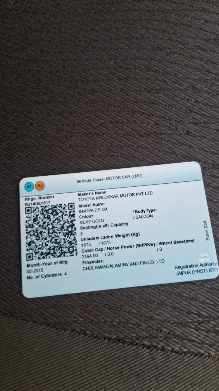 RC Back Certificate